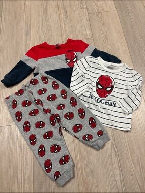 Marvel Spider-Man Kids Set - Red, Gray, Navy